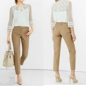 B2G1 Express Tan Editor Cropped/Ankle Pants